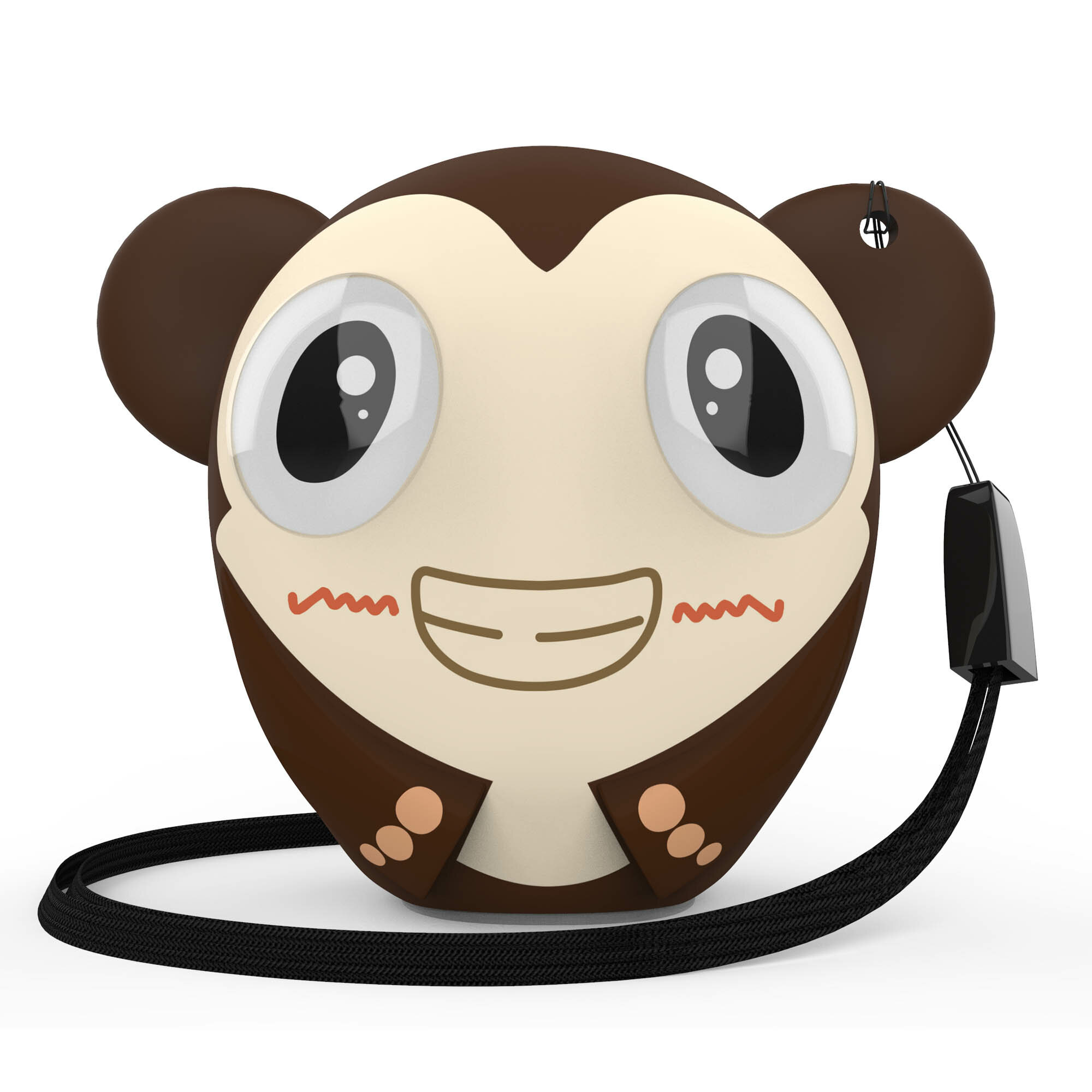 Активная акустическая система HIPER ZOO Music Monkey, H-OZ3, 3 ВТ,160 Гц - 20 кГц,80 dB,400 мАч,BT 5,0, Micro-USB