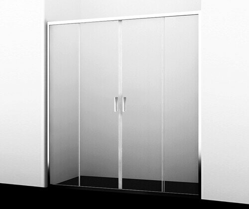 Душевая дверь Wasserkraft Lippe 45S09 стекло прозрачное, профиль хром