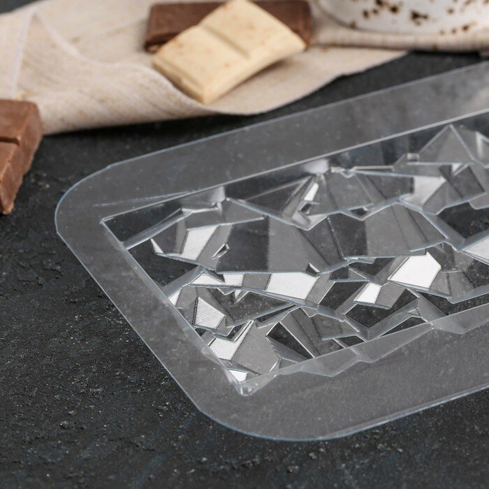 Форма для шоколада «Плитка Сломанный кристалл» - фотография № 5