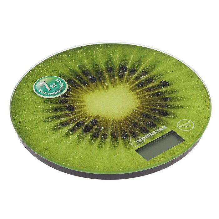 HomeStar Весы кухонные HOMESTAR HS-3007, электронные, до 7 кг, зелёные