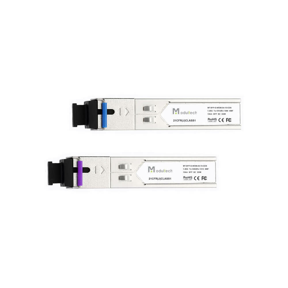 Комплект SFP WDM 125 Гбит/с 10 км 1310 | 1490 нм SC SMF DDM