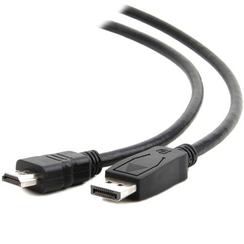 Кабель видео адаптер Cablexpert CC-DP-HDMI-6 DisplayPort на HDMI 20M/19M - 1.8 метра, чёрный