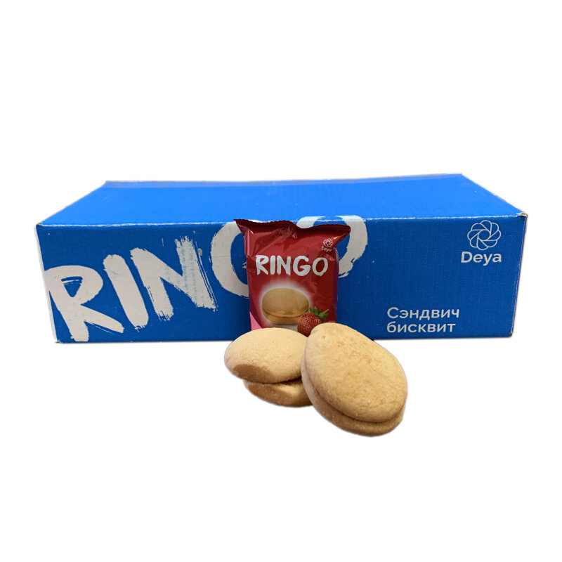 Кексы Ringo с клубничной начинкой, 1,5кг/уп - фотография № 3