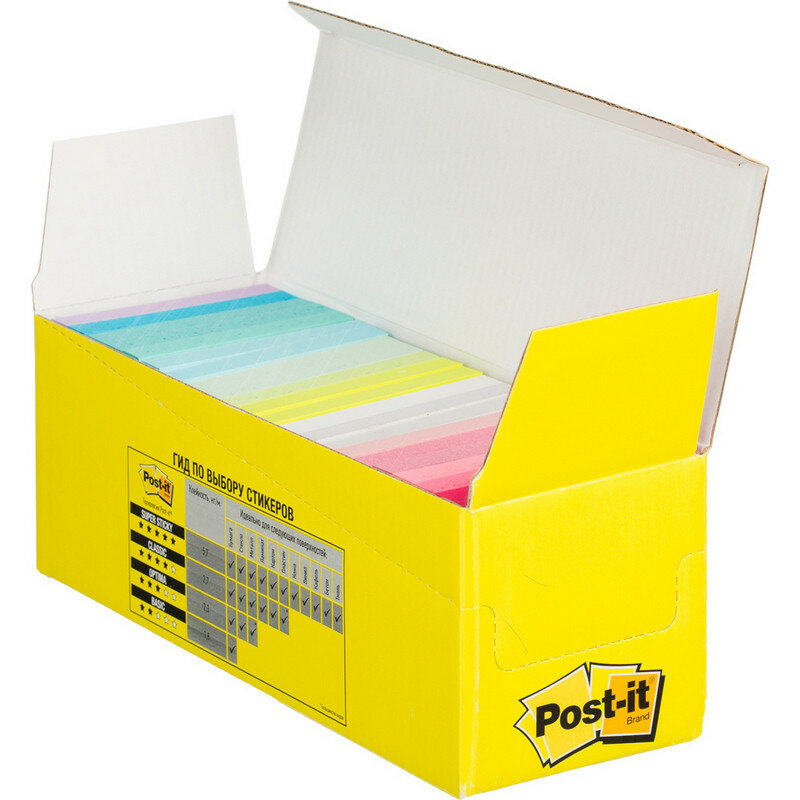 Стикеры Post-it Original Конфетти 76х76 мм неоновые 22 цвета (22 блока по 100 л) 7100100812 618406
