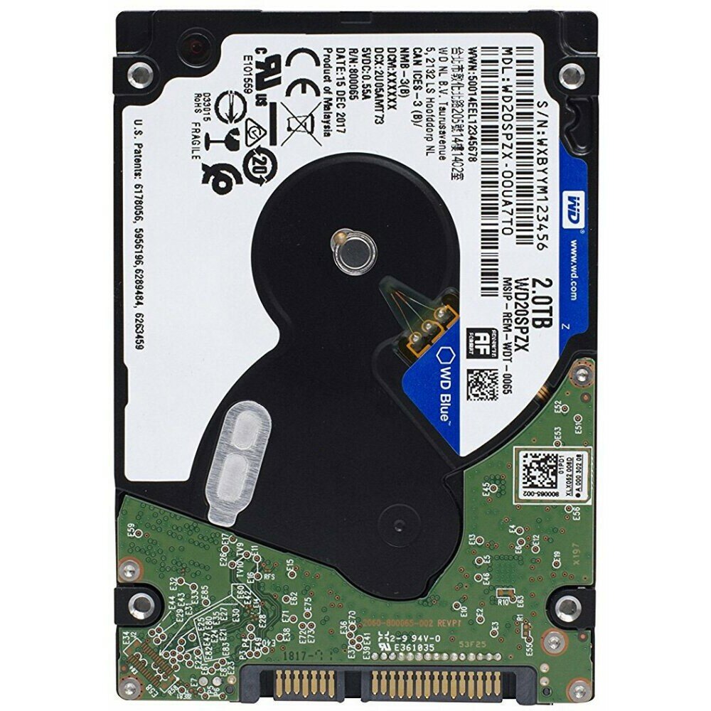 Ƹ  2Tb SATA-III WD Blue (WD20SPZX)