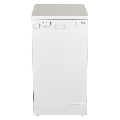 Посудомоечная машина Beko DFS05012W, узкая, напольная, 45см, загрузка 10 комплектов, белая
