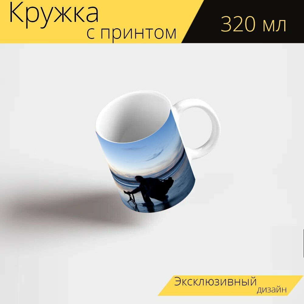 Кружка с рисунком, принтом "Остров коронадо, калифорния, я почти уверен" 320 мл.