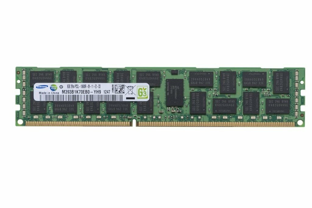 Оперативная память Samsung 8 ГБ DDR3L 1333 МГц DIMM CL9 M393B1K70EB0-YH9