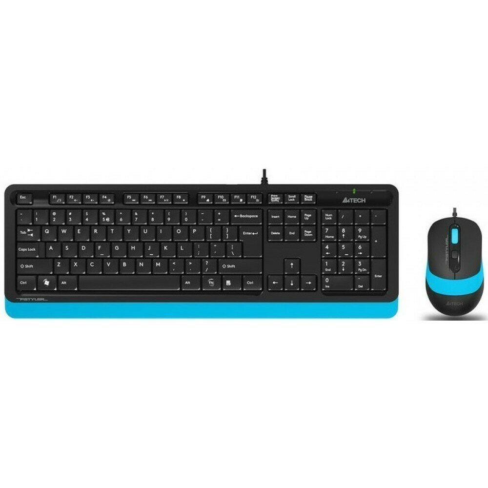 Клавиатура + мышь A4Tech Fstyler Black/Blue (F1010)