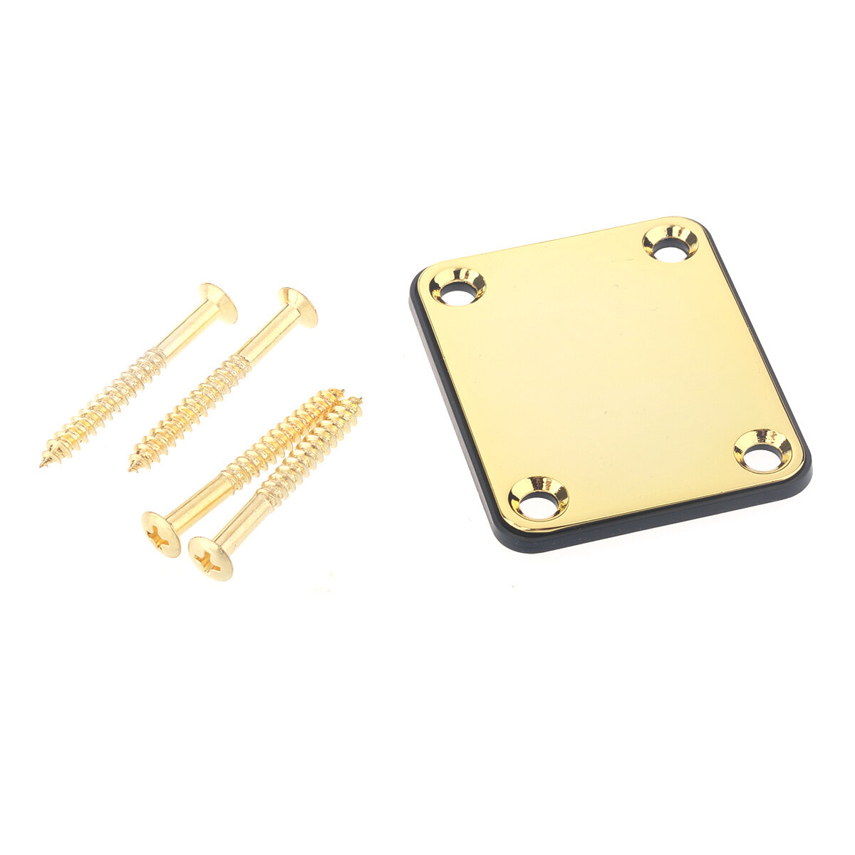 Крепление грифа с накладкой и саморезами PARTS M189 gold neckplate золото