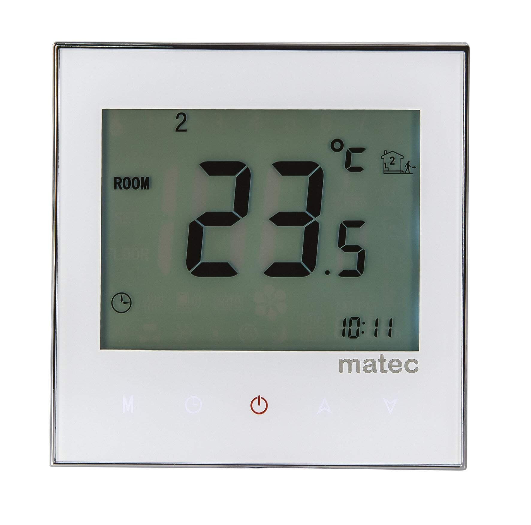 Термостат теплого пола Matec белый 16А 5-45°C с датчиком 3.5м встроенный монтаж (Zamel), арт. RTD-02