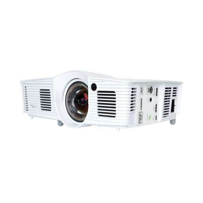 Проектор Optoma GT1070Xe Full 3D короткофокусный для дом. кинотеатра, DLP, FullHD(1920x1080), 2800 ANSI Lm, 23000:1;16:9; (0.49:1 - фикс.); HDMI v1.4 x2(MHL); Audio Out 3.5mm;12V Trigger;3D-Sync;USB Service;10Вт;26 dB;сумка ( 95.82F01GC3E/95.8ZF01GC3E )