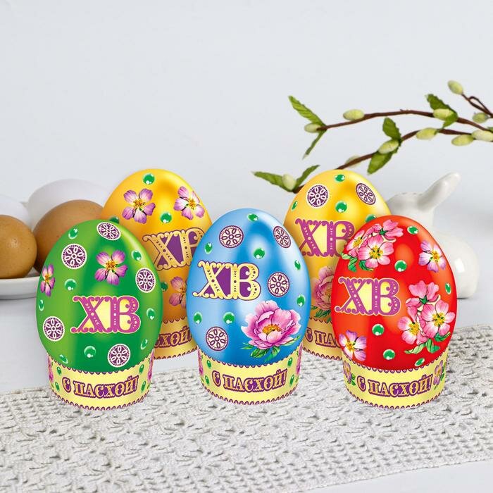 Пасхальный набор для украшения яиц «Цветочная кладовая» - фотография № 4
