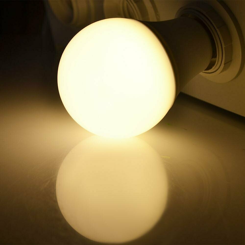 Лампа (LED), цоколь E27, 7Вт, стандарт, цвет свечения теплый белый, комплект 10 штук - фотография № 2