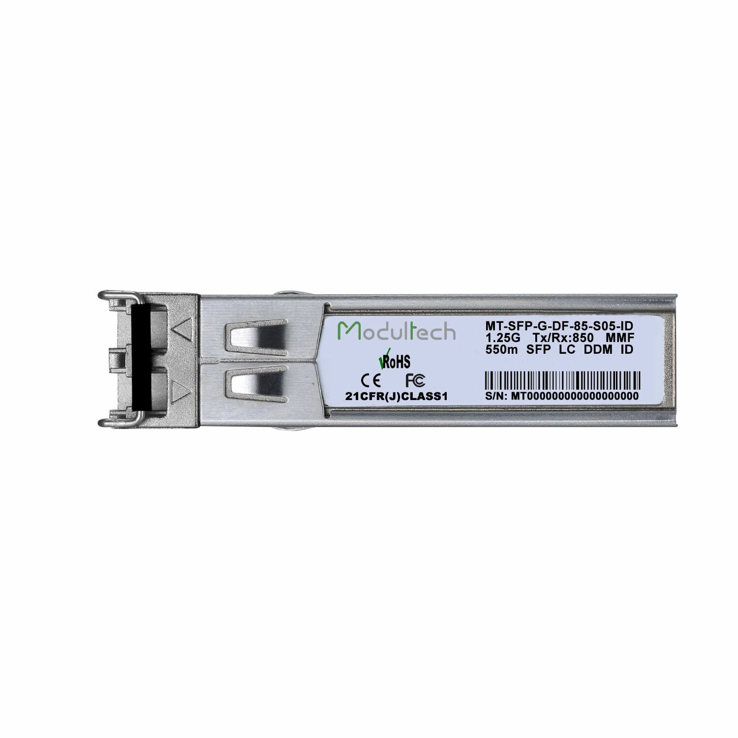 Industrial SFP 1,25 Гбит/с, 0,55 км, 850 нм, MMF, LC