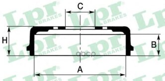 Барабан Тормозной Peugeot Boxer/Fiat Ducato/Citroen Jumper 1t-1.5t Lpr арт. 7D0046