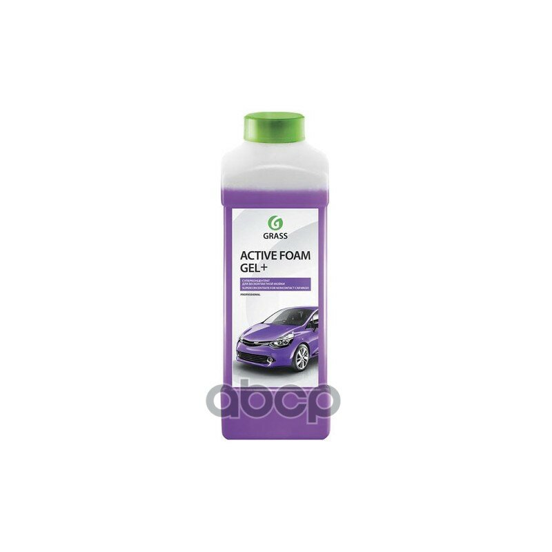 Автошампунь Grass Active Foam Gel+ Для Бесконтактной Мойки Концентрат 1л GraSS арт. 113180