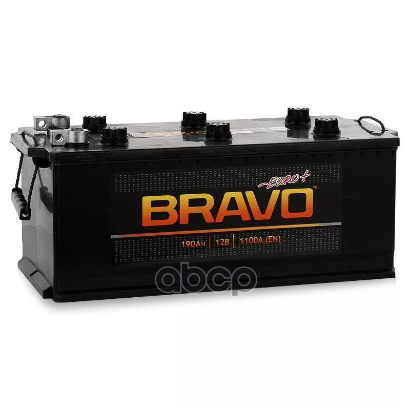 Аккумулятор Bravo 190 А/Ч 524x223x239 En1 100 А Euro BRAVO арт. 6CT-190.3