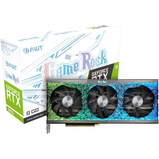 Видеокарта PALIT GeForce RTX 3070 GAMEROCK 8G, NE63070019P2-1040G