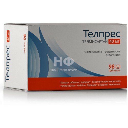 Высокое давление Лабораториос Ликонса Телпрес таб 40 мг №98