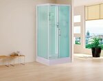 Душевая кабина ESBANO ELEGANCIA 100x80 (рифленое стекло) белый ESKL108CKR - изображение