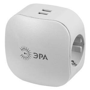 ЭРА Сетевой разветвитель ЭРА SP-3e-USB-2A Б0015243