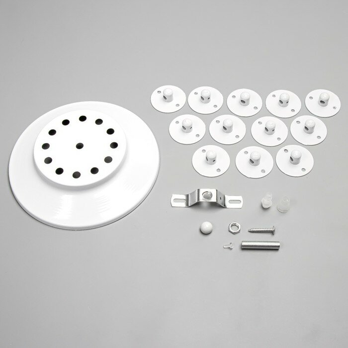 Комплект для светильника "Паук-12" белый 25х25х4см - фотография № 1