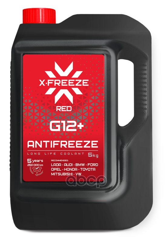 Антифриз X-Freeze Antifreeze G12+ Готовый -40C Красный 5 Кг 430140009 X-FREEZE арт. 430140009