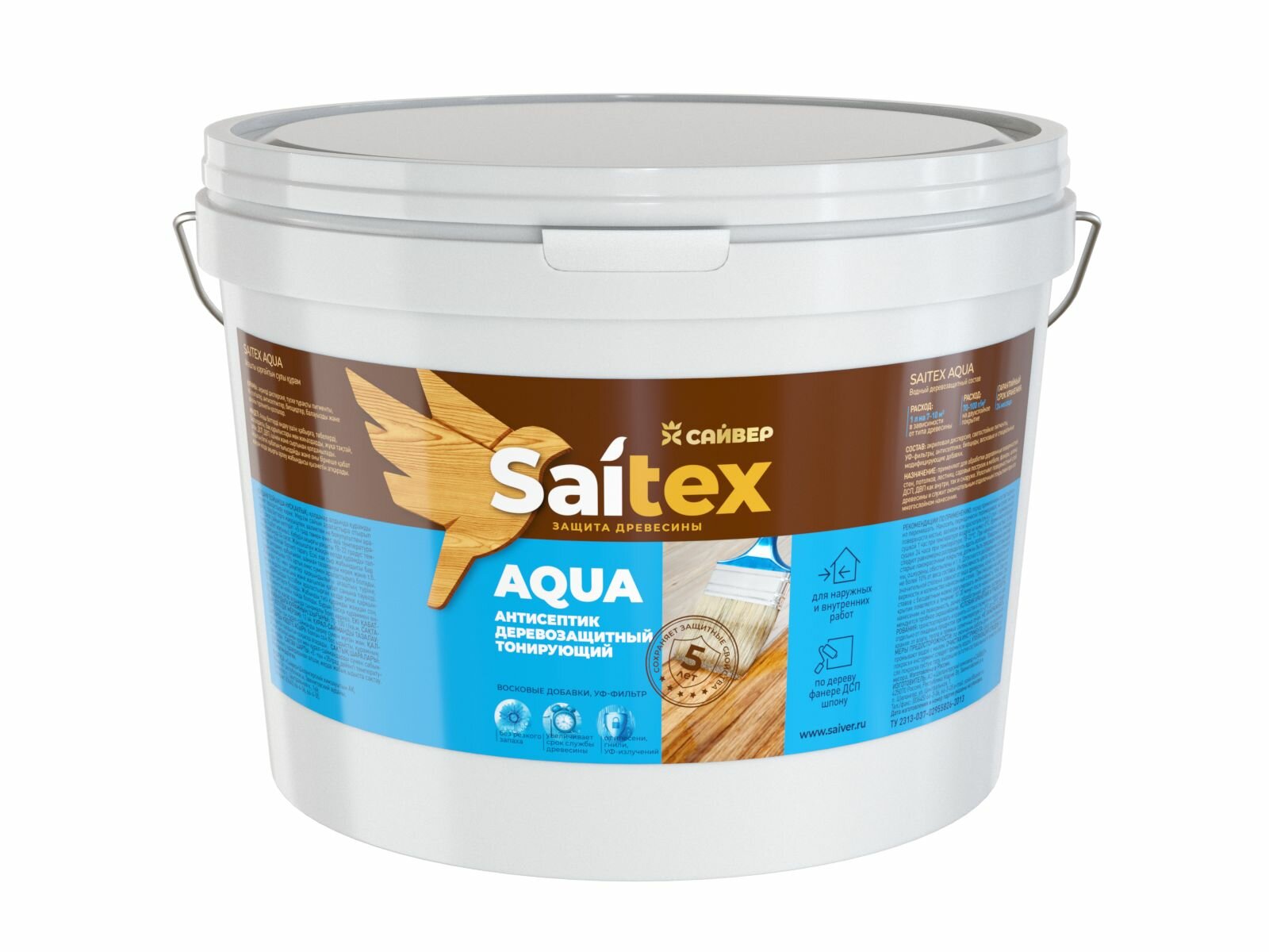 Антисептик акриловый Saitex Aqua палисандр 10л