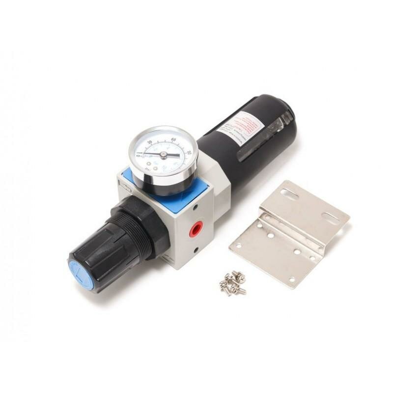 Фильтр-регулятор с индикатором давления для пневмосистем ''Profi''1/4''(пропускная способность:1300 л/мин16bar температура воздуха: 5° до 60°5мк)