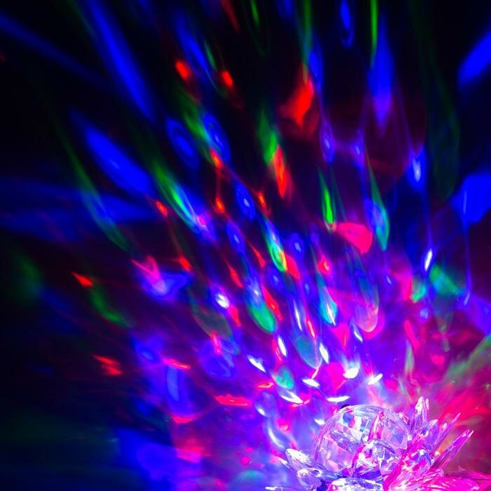 Luazon Lighting Световой прибор «Цветок» 12.5 см, свечение RGB, 220 В, белый - фотография № 3