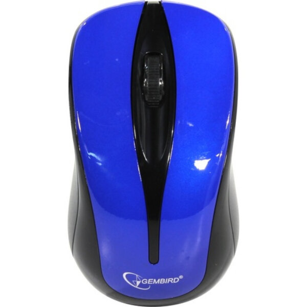 Мышь Gembird MUSW-325-B Blue USB (Мышь беспров., 2кн.+колесо-кнопка, 2.4ГГц, 1000 dpi)