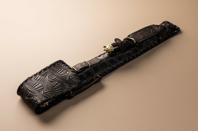 Art Master Чехлы для шампуров Art Master Чехол узкий тисненный + нож - фотография № 1