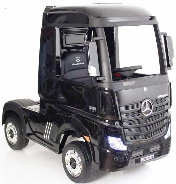 Электромобиль RiverToys Mercedes-Benz Actros 4WD HL358 Чёрный глянец