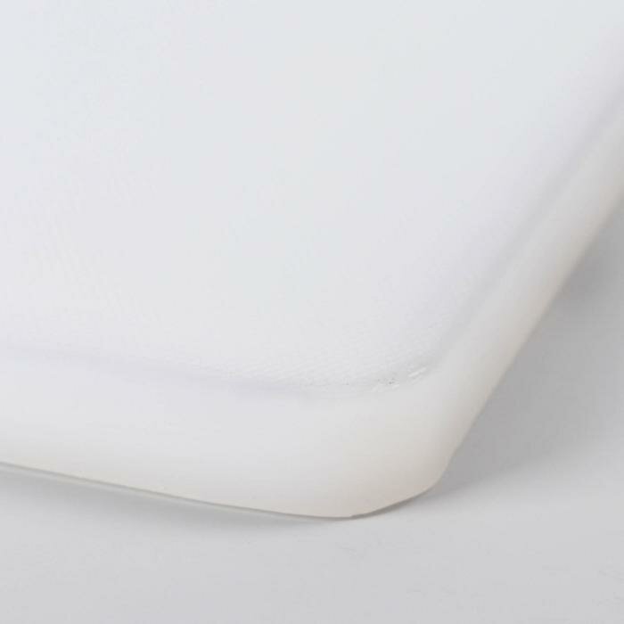 Доляна Доска профессиональная разделочная Доляна, 60×40 см, толщина 1,8 см, цвет белый - фотография № 3