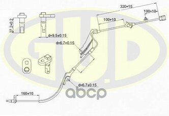 Датчик Abs Передн Honda Accord Прав G.U.D арт. GABS02517