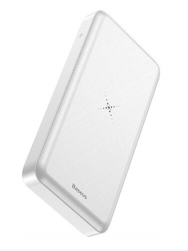 Аккумулятор Baseus PowerBank 10000mAh 37W +QI Wireless Charger (PPALL-M3602) White