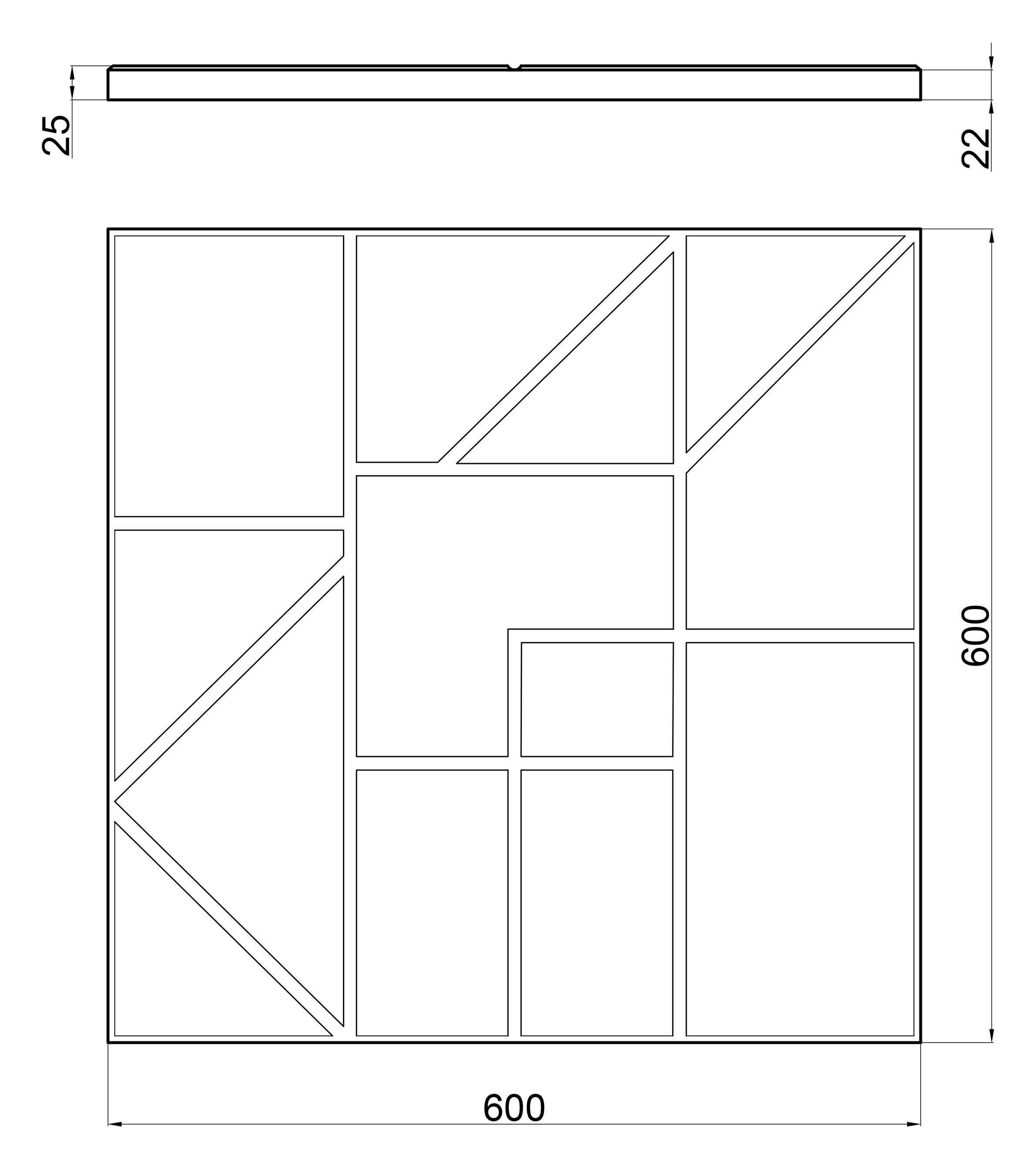 3D стеновая панель из гипса SPLIT артикул M-0086 от Artpole - фотография № 2