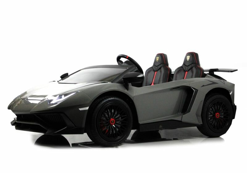 Другие электромобили Rivertoys Детский электромобиль Lamborghini Aventador SV (M777MM) серый