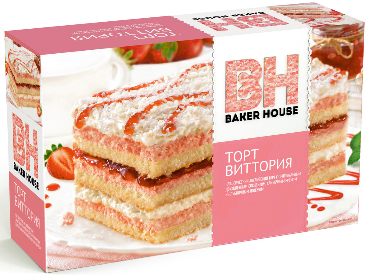 Торт бисквитный Baker House Виттория, 350 гр, (Бакер Хаус)