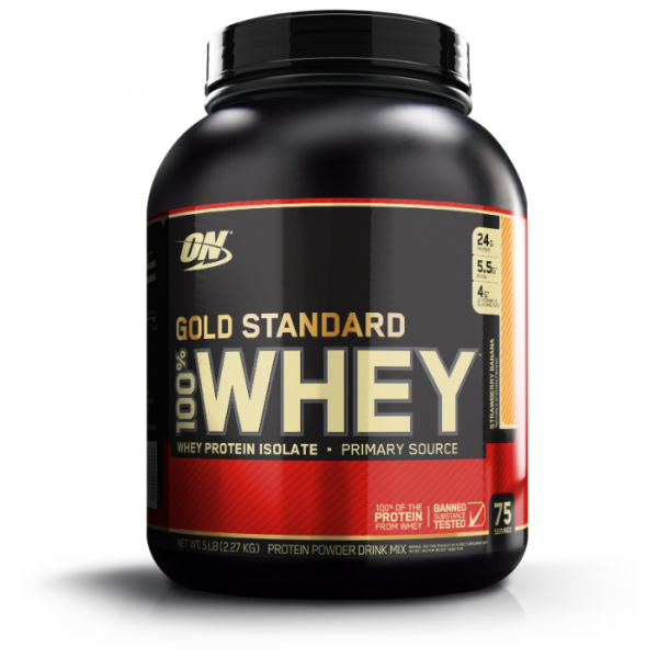 Optimum Nutrition Протеин Optimum Nutrition 100% Whey Gold Standard 2270 г, восхитительная клубника