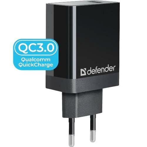 Сетевой адаптер питания Defender UPA-101 зарядка 18W QuickCharge QC3.0 USB-порт