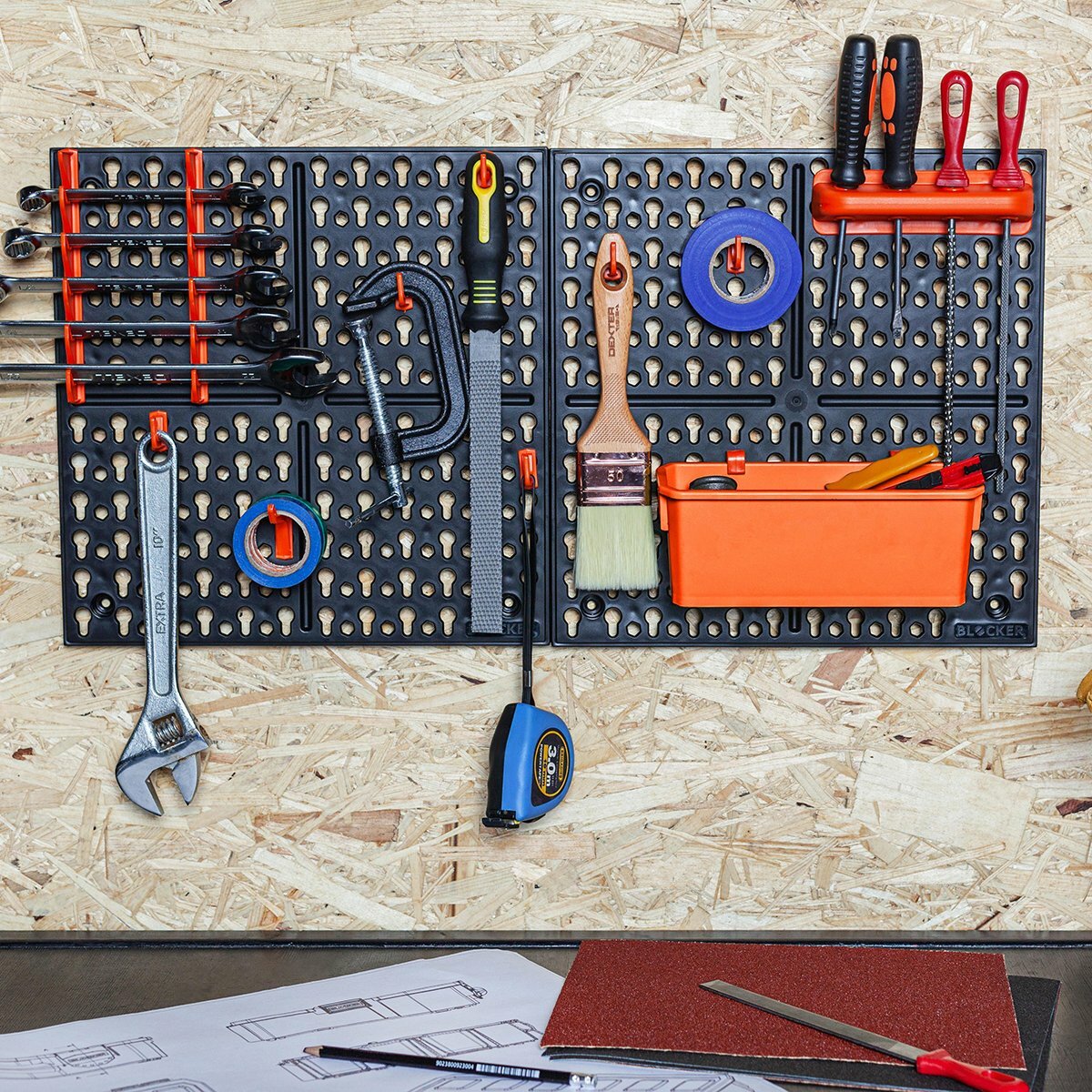 Перфорированная панель BLOCKER Expert с наполнением