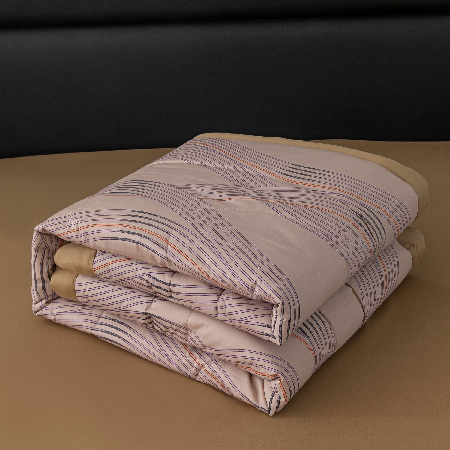 Постельное белье с одеялом Однотонный Сатин OB126 Евро наволочки 50-70 - фотография № 4