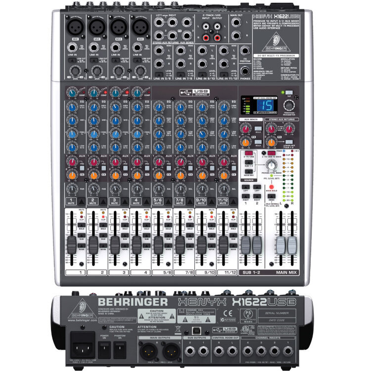 Пульт микшерный компактный Behringer Xenyx X1622USB-EU