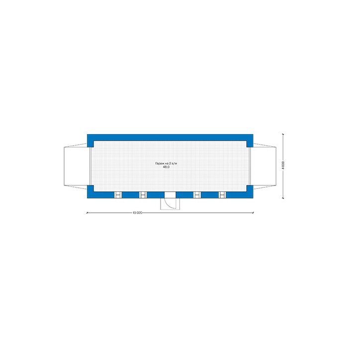 Проект дома Plans-41-63 (48 кв.м, поризованный камень) - фотография № 2