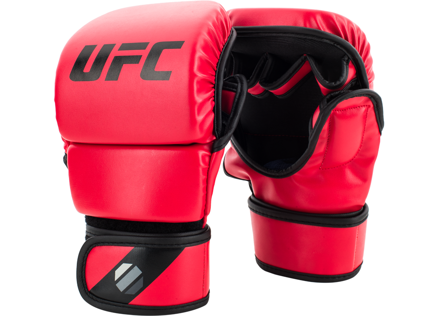 UFC Перчатки MMA для спарринга 8 унций L/XL красные