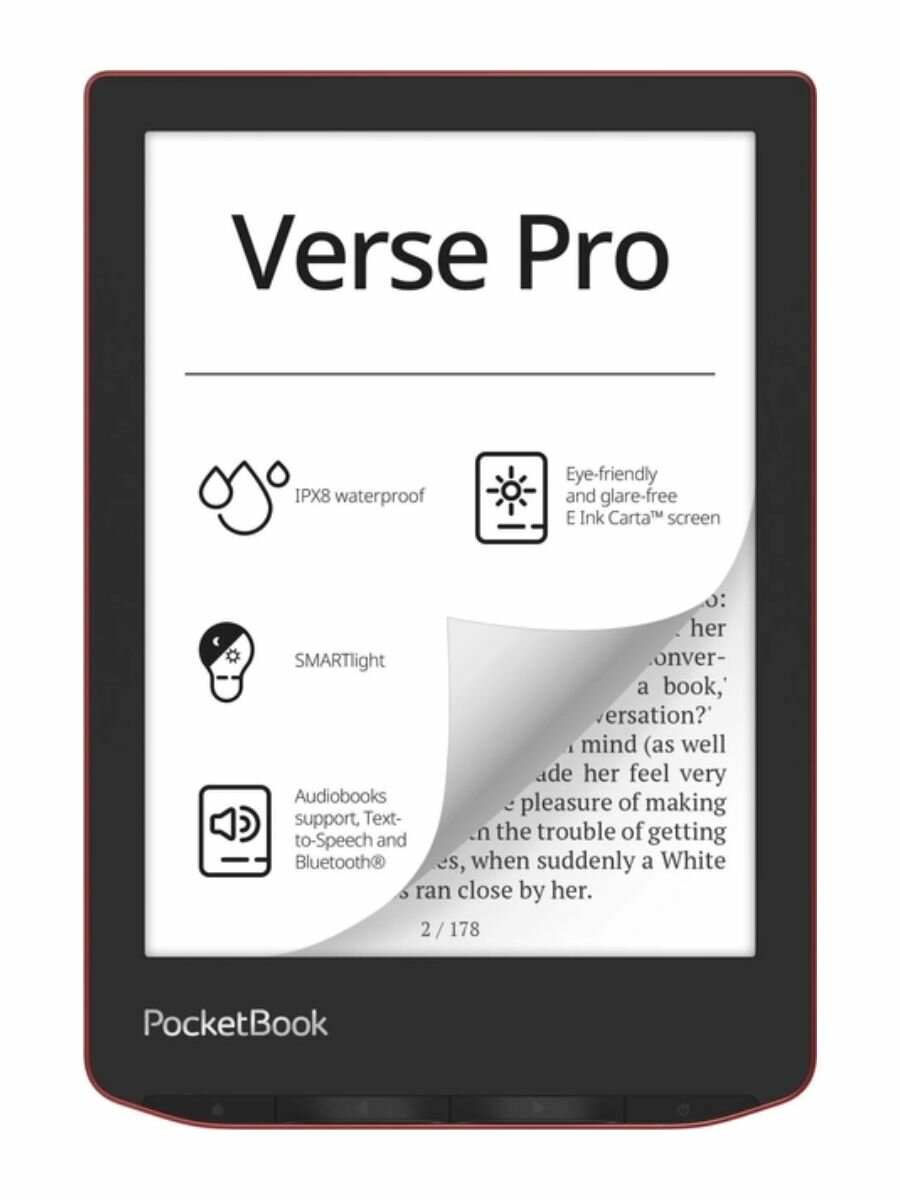 Электронная книга PocketBook 634 Verse Pro красный