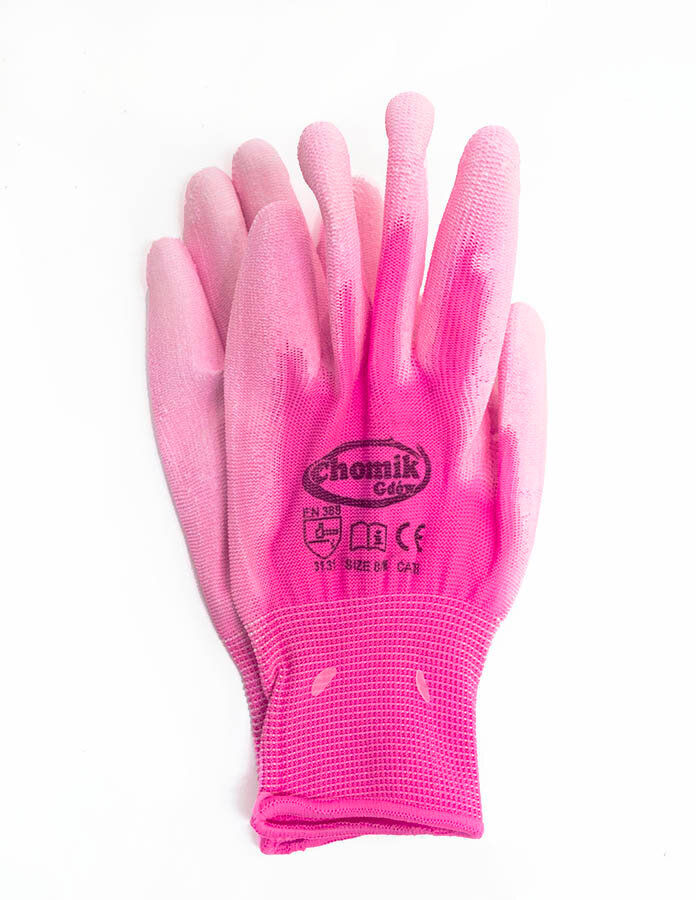 Перчатки защитные (п/э полиуретан), размер 8, микс
