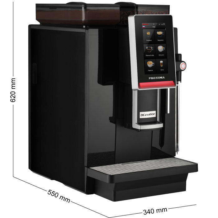 Кофемашина Dr. Coffee PROXIMA Minibar S2, зерновая, горячий шоколад, водопровод, HoReCa - фотография № 5